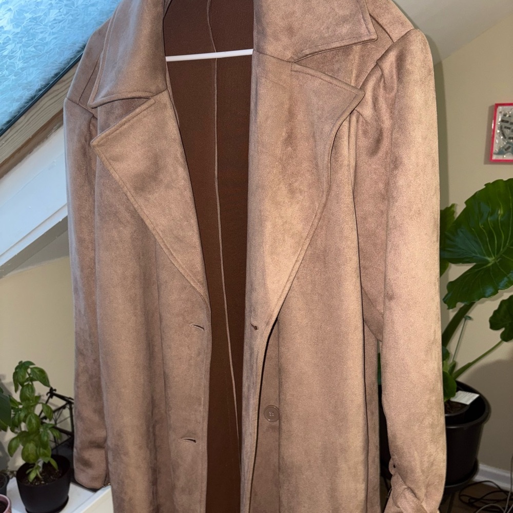 JustFab Classic Brown Trench Coat